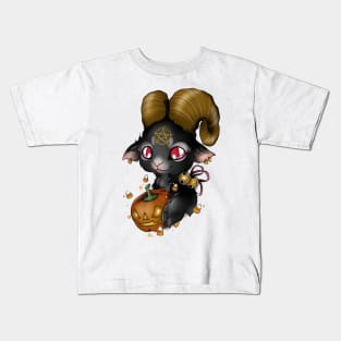evil goat Kids T-Shirt